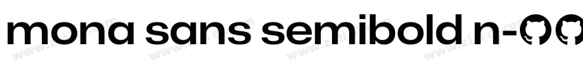 mona sans semibold n字体转换